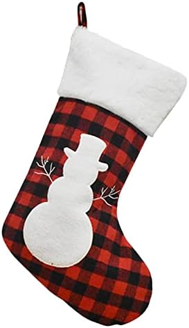 גרעיני מגרש אדום גרביים אדום אח אח 15 אינץ 'מתנות קישוט טובות לחג המולד חג המולד תלוי ביתי עיצוב עיצוב לתפירה