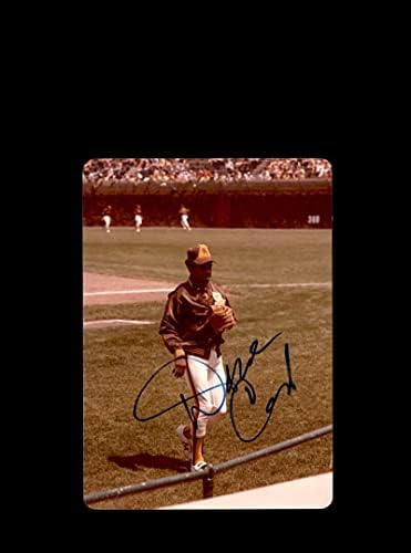 דייב מזומן חתום מקורי 1980 4x6 Snaphot Photo Padres ב- Cubs Wrigley
