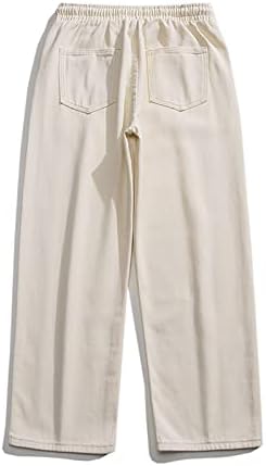 Miashui 8 שנים זכר אביב וסתיו סתיו ג'ינס אופנה מזדמן מכנסי משיכה 3 1 1