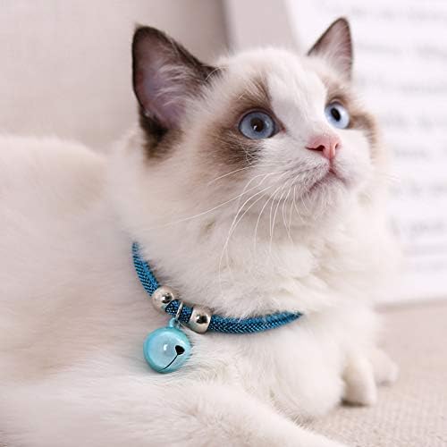 צווארון חתול, שרשרת ניילון חתלתול מתכווננת עם פעמון למסיבת חתונה ימי הולדת פוטושוט