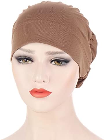SAWQF חיג'אבים נשים נשים כובע פרחוני הודו כובעי כובעי שיער כובע פרח מכסה מצנפת כפה לנשים אביזרי שיער