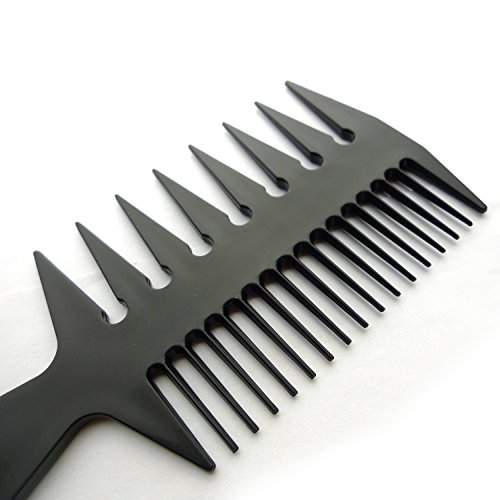 10 יחידות סטיילינג שיער מקצועי מסרק סרק חיתוך שיער דק ורחב שיניים לגברים ונשים)