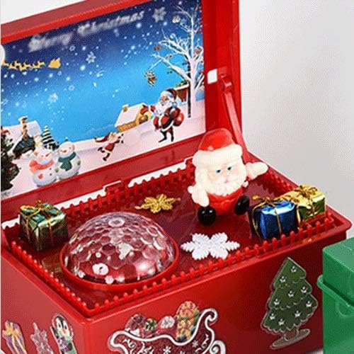 N/A קישוט לחג המולד צבעוני זוהר קופסא מוזיקה אלקטרונית קופסת מוסיקה של גבר זקן