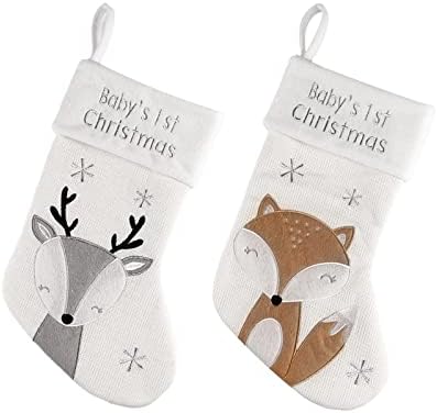 גרבי גרביים של גרבי חג המולד, גרבי צמר צבי לבנים, קישוט עץ חג המולד, שקיות מתנה לילדים. גרבי חג המולד