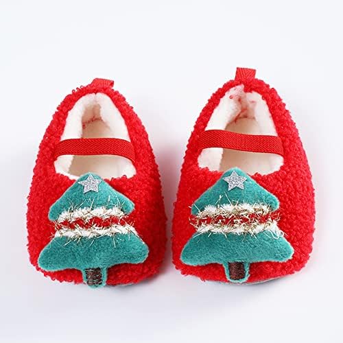 חג המולד חם נעלי רך נוח תינוקות פעוט נעלי התחממות נעלי תינוק בנות וטניס נעלי בנות
