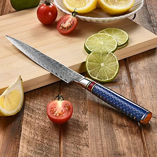 שירות קילוף סכין 6 אינץ שף סכין דמשק שפים סכין שירות מטבח סכין פירות סכין יפני 10 מטבח קילוף סכינים גבוהה פחמן