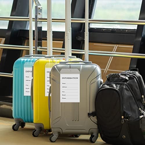 4 מארז גולף תגי מזוודות גדול במיוחד 9 איקס 6 פלסטיק רוכסן פאוץ עבור נסיעות & מגבר; משלוח גולף תיק-פוליוויניל