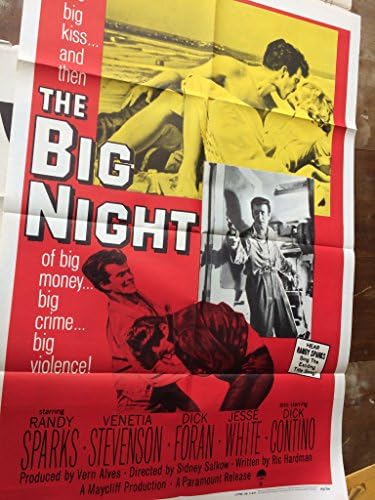 פוסטר סרט לילה גדול, מקורי, 1960, רנדי ספארקס, פוסטר בנים רעים