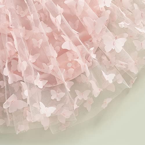 תינוקת רומפרס נערת שמלת נסיכה פרוע רשת פרפר טול טוטו שמלה תצלום תלבושת בגד מתנת יום הולדת מתנה