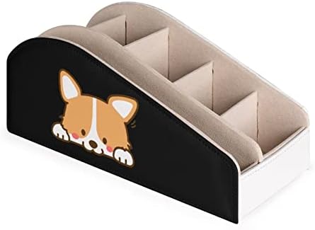 חמוד כלב קורגי טלוויזיה שלט רחוק מחזיקי ארגונית תיבת עט עיפרון שולחן אחסון נושא כלים עם 6 תא