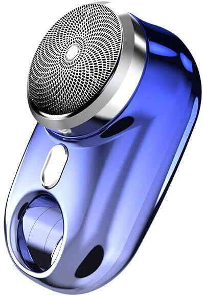 BXE MINI מכונת גילוח חשמלית ניידת לגברים USB טעינה טעינה מכונת גילוח זקן גוזם שיפוע מתנה כחול