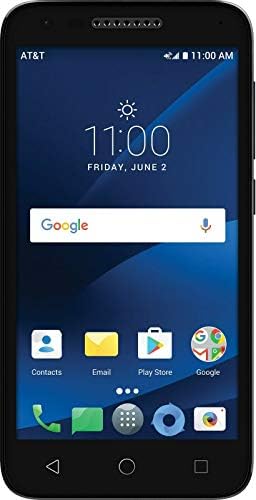 AT&T ALCATEL ALCATEL IDEALXCITE 6030B 5 אנדרואיד 7.0 טלפון סלולרי טלפון סמארטפון, 8GB, שחור