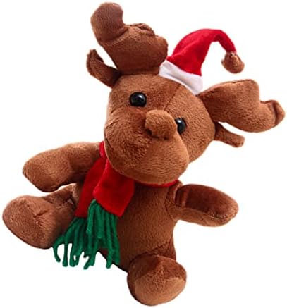 צעצוע 1 pc חג מולד בובת איילים איילים דקור מתנות מוזיקליות סנטה קישוט קטיפה רכה קטיפה ממולאת