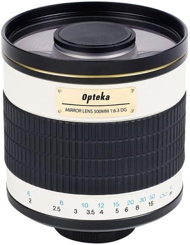 Opteka 500 ממ f/6.3 HD עדשת מראה טלפוטו עבור Sony Alpha E-Mount A9, A7R, A7S, A7, A6500, A6300, A6000,