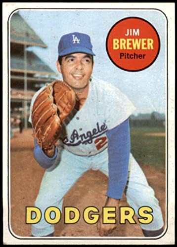 1969 Topps 241 ג'ים ברואר לוס אנג'לס דודג'רס VG Dodgers