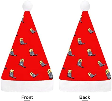 חמוד קוקטייל מצחיק חג המולד כובע סנטה קלאוס כובעי קצר קטיפה עם לבן חפתים עבור חג המולד מסיבת חג אספקת