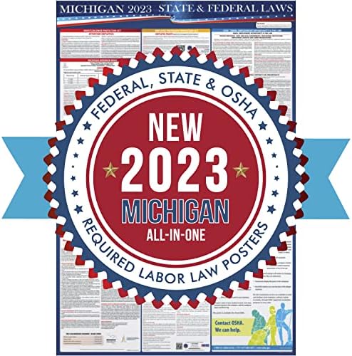 פוסטר חוקי העבודה של מדינת מישיגן ופדרל 2023-מקום העבודה של אושה תואם 36 איקס 24 - הכל בפרסום