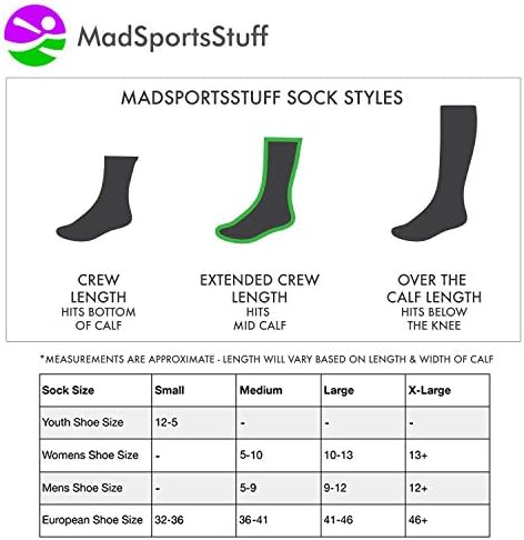 גרביים של Lacrosse גרביים של Madsportsstuff עם מקלות קרוס גרביים אתלטים