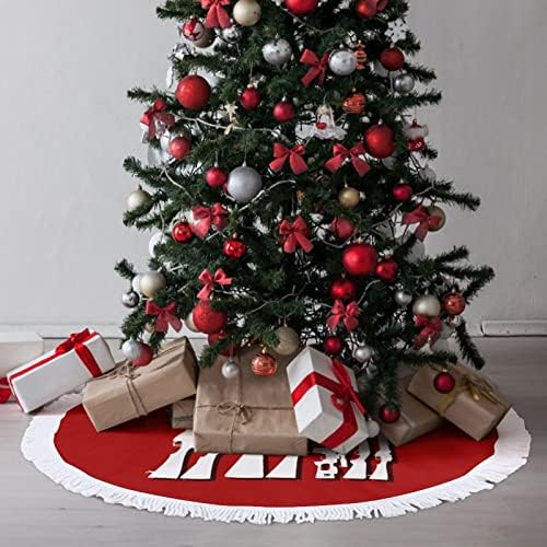 דגל אקדח אמריקאי חצאית עץ חג המולד חג המולד עץ עץ מחצלת ציצים קישוטים לקישוטים מסיבת חג 30/36/48