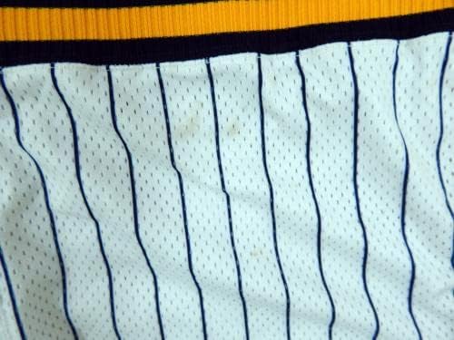 2002-03 אינדיאנה פייסרס ג'ונתן בנדר 24 משחק השתמש במכנסיים קצרים צהובים לבנים 42 5 - משחק NBA בשימוש