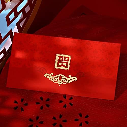 10 יחידות אדום מעטפות פו אופי הסיני הונגבאו אדום כיס עבור מזל כסף חדש שנה המשמח אדום מעטפות מתנת