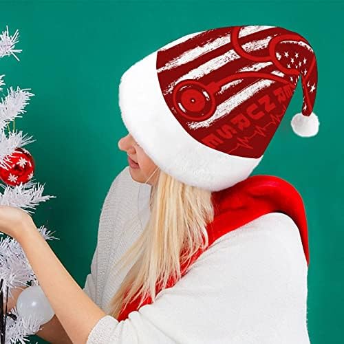 אמריקאי דגל אחות חג המולד כובע סנטה כובע מצחיק חג המולד כובעי חג מסיבת כובעי עבור נשים / גברים