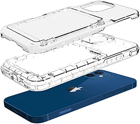 DOOGE לאייפון 12 Pro Max Case, ארנק דק דק ברק נצנצים נצנצים עם תכונה מעמד ומחזיק כרטיסי אשראי שכבה כפולה מכסה