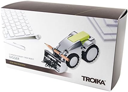 Troika Digger - GAM40/CH - מחזיק קליפ נייר - חפירה מתכווננת - משקל נייר - מחזיק עט כולל. עט 1-מתכת