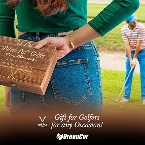 גרינקור: מתנות גולף מצחיקות לגברים-אותו / בעל / חבר-סט זכוכית וויסקי חרוט 'ל מתחת ל גולף ' מתנות ליום הולדת-חג