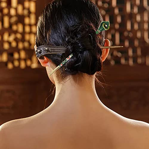 בציר שיער מקל עם כלה סיני מסורתי סגנון אופנה שיער מקלות אכילה סיכת ראש