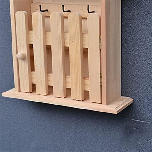 קישוט קיר קופסת אחסון עץ קופסת נורדי בסגנון נורדי קיר מתלה קיר