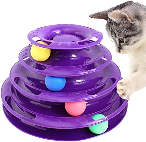 מגדל טיטאן חתול של חתול - צעצוע כדור חתול אינטראקטיבי