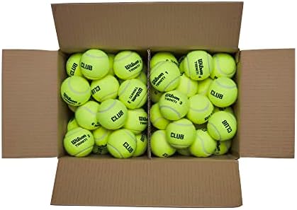 וילסון כדורי טניס טריניטי, 72 כדורים, קרטון למחזור, צהוב, 8201501