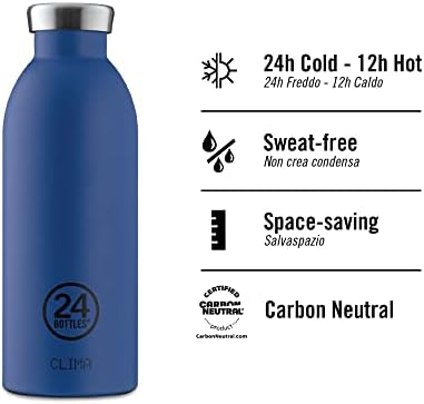 בקבוקי Clima 24bottles - בקבוק מים מבודדים 11oz/17oz/29oz, בקבוקי מים עם מכסה הוכחת דליפה של , עשוי