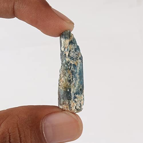 Gemhub נדיר גולמי גולמי מחוספס קיאני אבן חן רופפת ליוגה, קישוט משקל מוסמך EGL -21 CT.