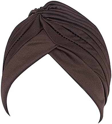 כובע טורבן קלאסי קלאסי הפוך בצורת V צבע מוצק מראש עטיפה ראשית כובע שינה פשוט פרופיל נמוך