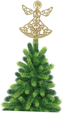 צעצוע 1 pc עץ מלאך עליון עליון כוכב וינטג 'עיצוב הבית חג המולד כוכב Teetop עץ חג המולד טופר עץ חיבוק עץ חג