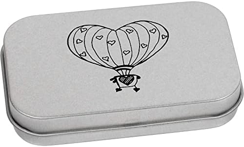 Azeeda 'לב בלון אוויר חם' מתכת כתיבה מתכתית פח / קופסת אחסון