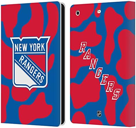 עיצובים של תיק ראש מורשה רשמית גופיה NHL ג'רזי ניו יורק ריינג'רס ארנק עור ארנק מארז תואם ל- Apple iPad mini