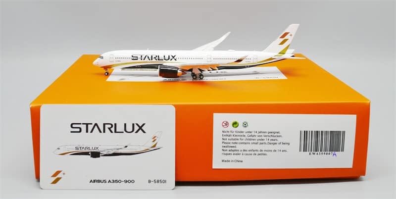 JC Wings Starlux Airlines עבור Airbus A350-900 B-58501 דפים למטה 1/400 מטוסי דיאסט דגם שנבנה מראש
