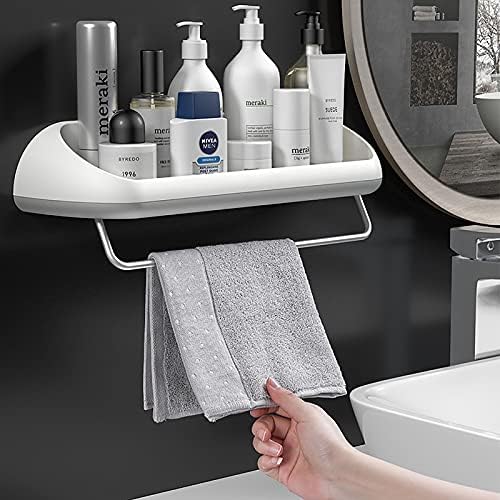 מדף אחסון אמבטיה מדף אמבטיה של WXXGY מדף אמבטיה ללא מדף מקלחת מקלחת למטבח חדר אמבטיה/לבן