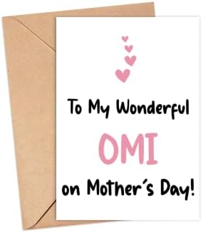 לאומי הנפלא שלי בכרטיס יום האם - כרטיס יום אמהות של אומי - כרטיס OMI - מתנה עבורה - לכרטיס OMI הנפלא שלי - כרטיס