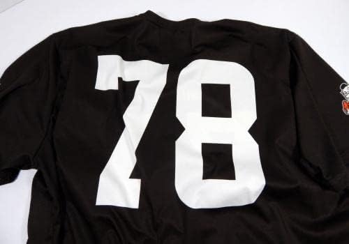 קליבלנד בראונס 78 משחק נעשה שימוש בראון אימון חולצת אימון ג'רזי DP45211 - משחק NFL לא חתום משומש