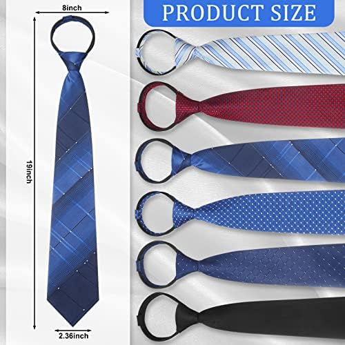 6 יחידות רוכסן קשרי עבור בני מראש קשור עניבה משיי סקיני עניבה ארוך פסים משובץ עניבת גברים חידוש עניבה