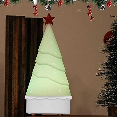 נייד הוביל סיליקון עץ חג המולד מנורת 7 צבע שולחן מנורת נטענת לילה אור לילדים משתלת פעוט יילוד שינה חדר דקור