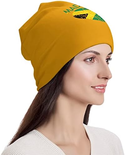 מיוצר בג'מייקה כובע כפה רכה וחמה כובע כובע גולגולת כובע שינה לשינה ליוניסקס