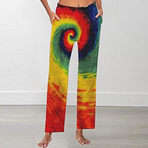 קיץ מכנסיים לנשים מקרית רחב רגל גבירותיי סקסי אופנה מודפס אביב מזדמן נוח מכנסיים פסים
