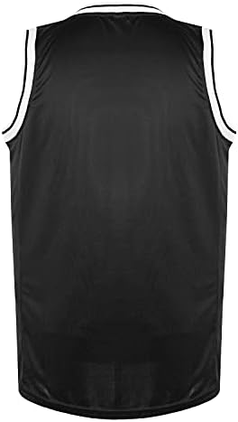 חולצת כדורסל ריקה מזוספרו, חולצות ספורט אתלטי רשת לגברים שחור צהוב לבן כחול אדום ס-3