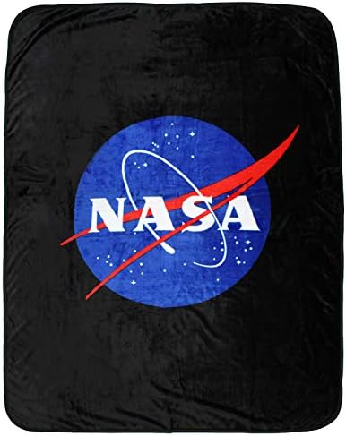 לוגו הקציצות של נאסא סופר רך ומגושם פליס זורקים שמיכה 48 x 60