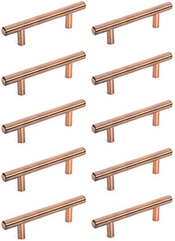 10 חבילות - Diversa Copique Copper Solid Steel Euro בסגנון 3 אינץ 'מוט ארונות